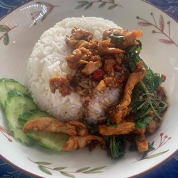 อาหารตามสั่งเจ๊น้อยหน้าวัดศรีเสวตยางซ้าย