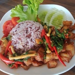 ข้าวกะเพราหมูดรอบ