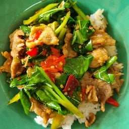 คะน้าหมูชิ้น