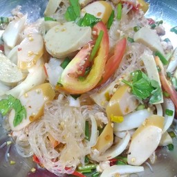 ยำวุ้นเส้น(กับข้าว)