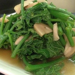 ผัดฟักแม้วเห็ดฟาง เจ