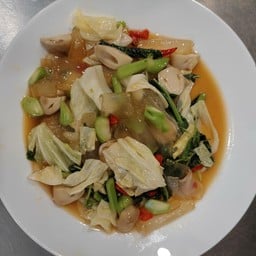 ผัดเซี่ยงไฮ้ขี้เมาเห็ดฟาง เจ