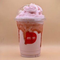 นมสดสตรอเบอร์รี่ ปั่น