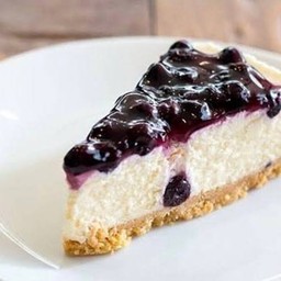 An blueberry cheese cake