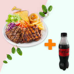 [อร่อยซ่ากับโค้ก] คอมบาย1 +  โค้ก ไม่มีน้ำตาล (ขวด)