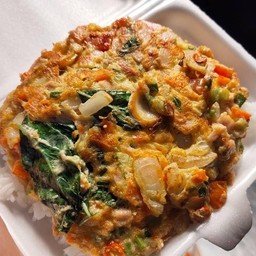 ข้าวไข่เจียวทรงเครื่อง 2ฟอง เน้นอิ่ม (อยากอิ่มจุกสั่ง2กล่อง)