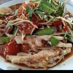 ตำตีนไก่หอยแครง