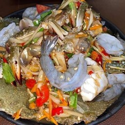 ตำกุ้งสด