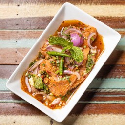 ลาบปลาแซลมอน