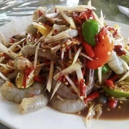 ตำปูลาร้ากุ้งสด