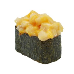 44)ข้าวปั้นหน้าปลาฮามาจิสไปซี่ซอส