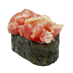 8)ข้าวปั้นหน้าสลัดปลาโอ