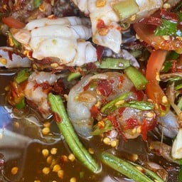 เหลาปูม้า+กุ้งสด