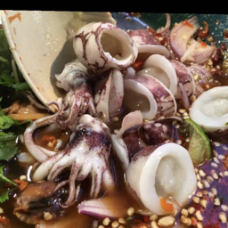 ยำปลาหมึกปลาร้า