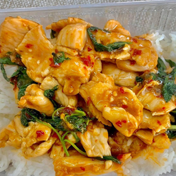 ข้าวหน้าผัดขี้เมาไก่