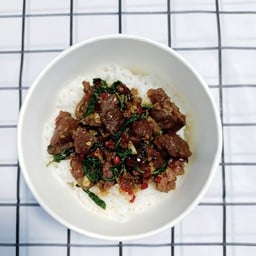 Stir Fried Basil กะเพราเนื้อเปื่อย  หัวหิน