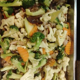 ผัดผักรวมหมู