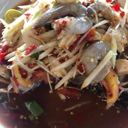 ตำกุ้งสด