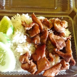 หมูหวานราดข้าว