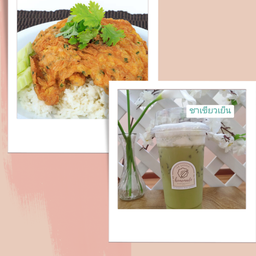 Set ข้าวไข่เจียว คู่ เครื่องดื่ม