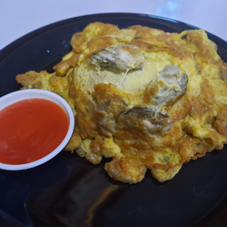 ข้าวไข่เจียวหอยนางรม oyster omelette with rice