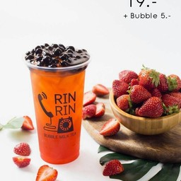 ชาใสสตรอเบอรี่ปั่นปั่น