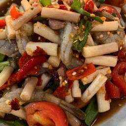 ตำไหลบัวกุ้งสด