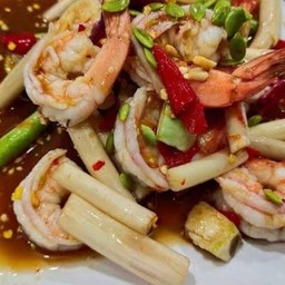 ตำไหลบัวกุ้งสุก