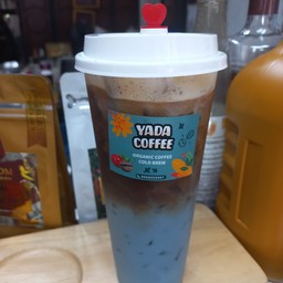 ชาอัญชัญ+กาแฟสด