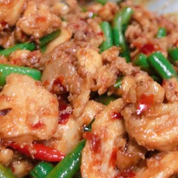 ข้าว+ผัดพริกแกงหมู