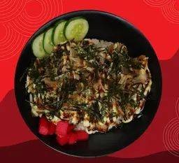 ข้าวหน้าไก่รส ทาโกยากิ (โพกี้โบว์)