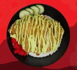 ข้าวหน้าไก่ รสวาซาบิ (โพกี้โบว)