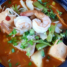 สุกี้หม่าล่า กุ้งสด