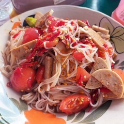 [อร่อยซ่ากับโค้ก] ตำซั่วหมูยอ +  โค้ก ไม่มีน้ำตาล (ขวด) 