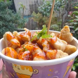 ลูกชิ้นปลาระเบิดทอด