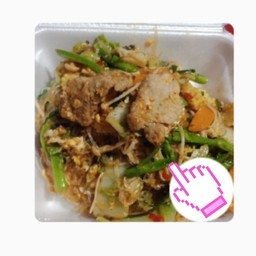 สุกี้แห้งหมู