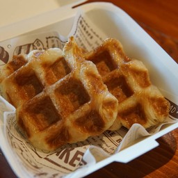 Sugar croffle set(ครอฟเฟิลเนยสดเคลือบน้ำตาล)