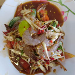 ตำซั่วกุ้งสด พิเศษ