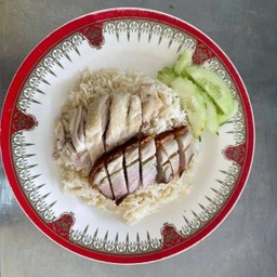 ข้าวมันไก่+หมูกรอบ