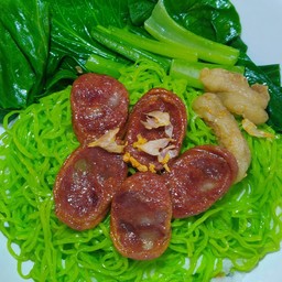 บะหมี่กุนเชียงหมูแดง แนะนำบะหมี่2ก้อน จุกๆไปเลยค่ะ