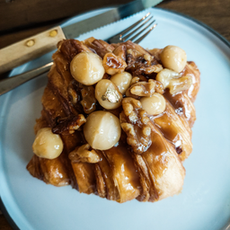Caramel Macadamia  Croissant (Lineman)