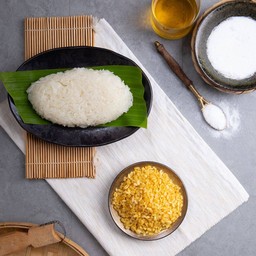 ข้าวเหนียวมูนขาว s (100g.)