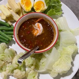 ชุดน้ำพริกลงเรือ ไข่ต้ม