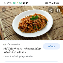 ข้าวราดหน่อไม้พริกแกง  ( หนู ไก่ เนื้อ กุ้ง หมึก )