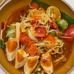 ตำไทย ไข่เค็ม