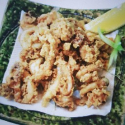 O16 หนวดปลาหมึกทอด