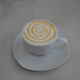 นมสดคาราเมลร้อน