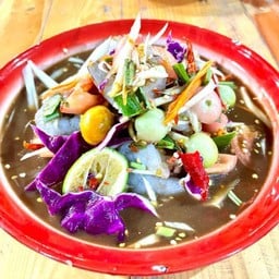 ตำกุ้งสด