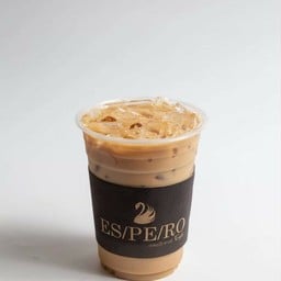 (เจ) Iced Latte Soy milk ลาเต้เย็นซอยมิลค์