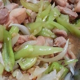ผัดพริกหมู (กับข้าว)